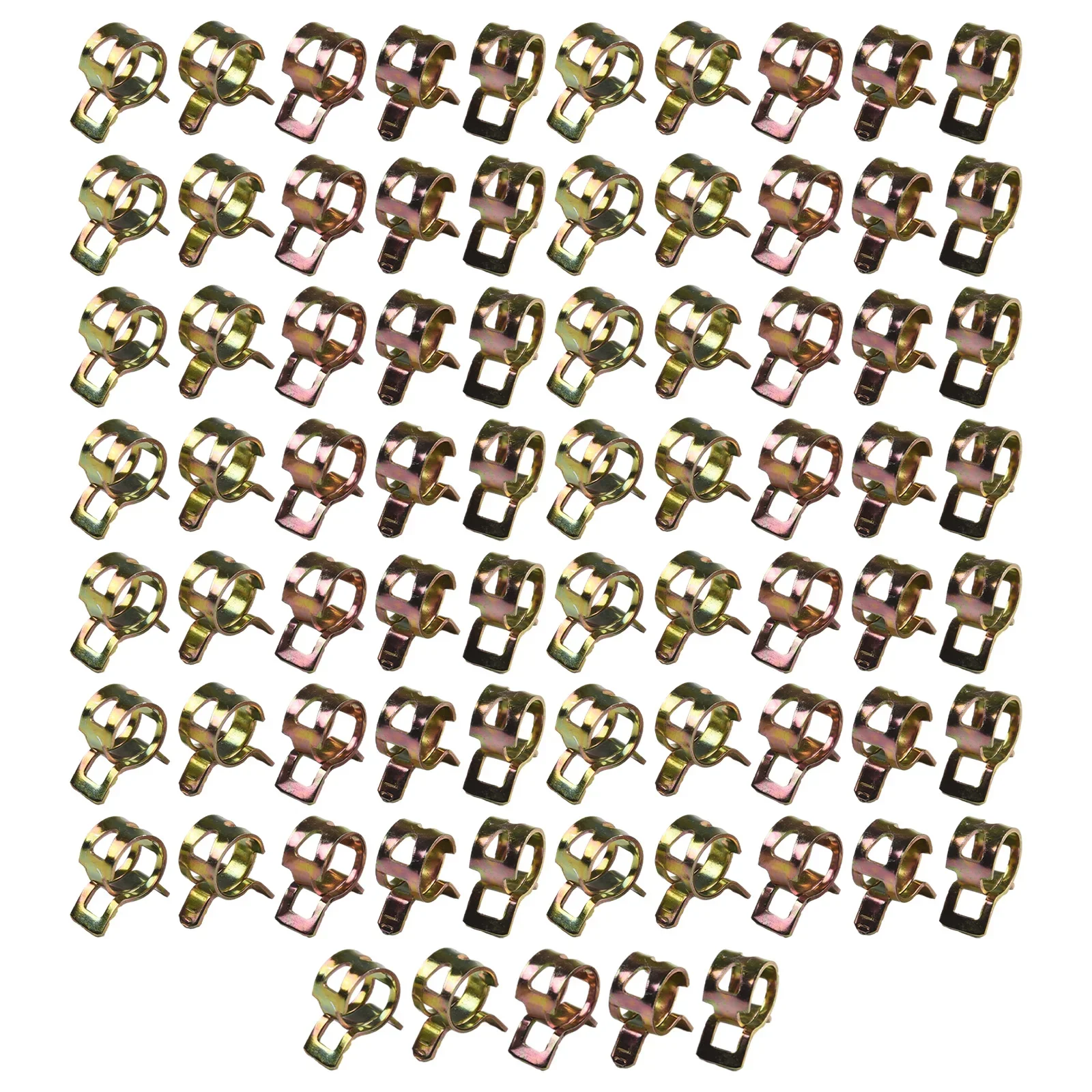 Durable Hose Spring Clips, 75PCS Motorcycle Fuel Clips, Good Corrosion Resistance, Adjustable And Flexible Design