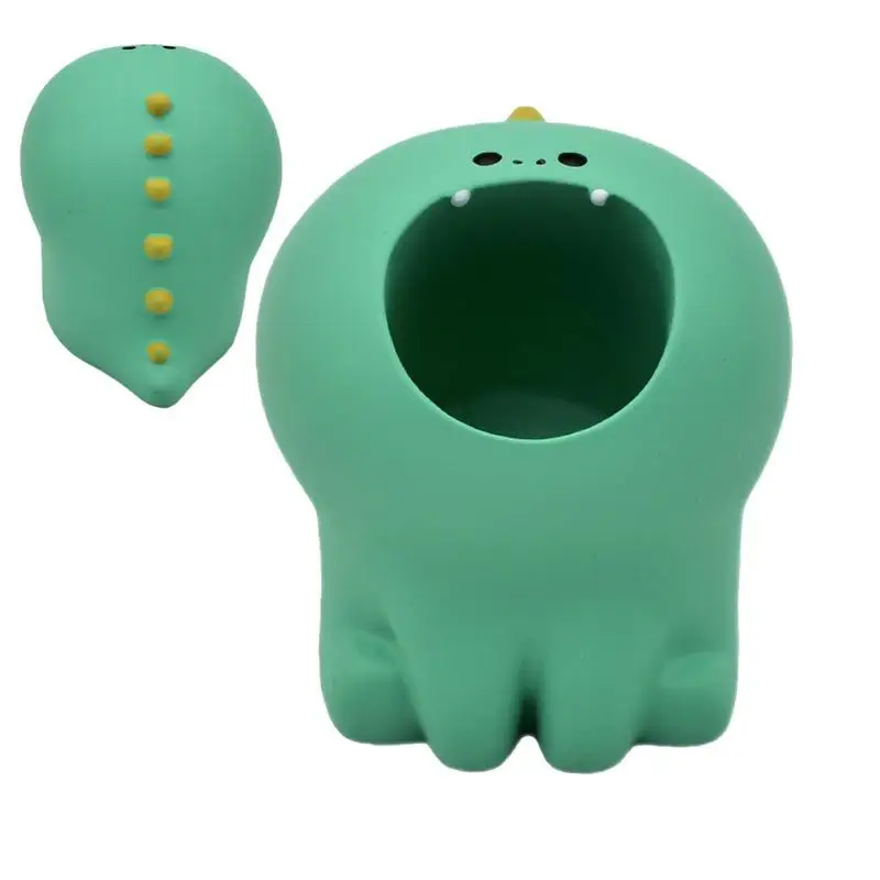 Cartoon Toothbrush Holder Animal Toothbrush Holder Organizer Resin Pen Pencil Holder Single Pen Holder For Toothbrush Razors