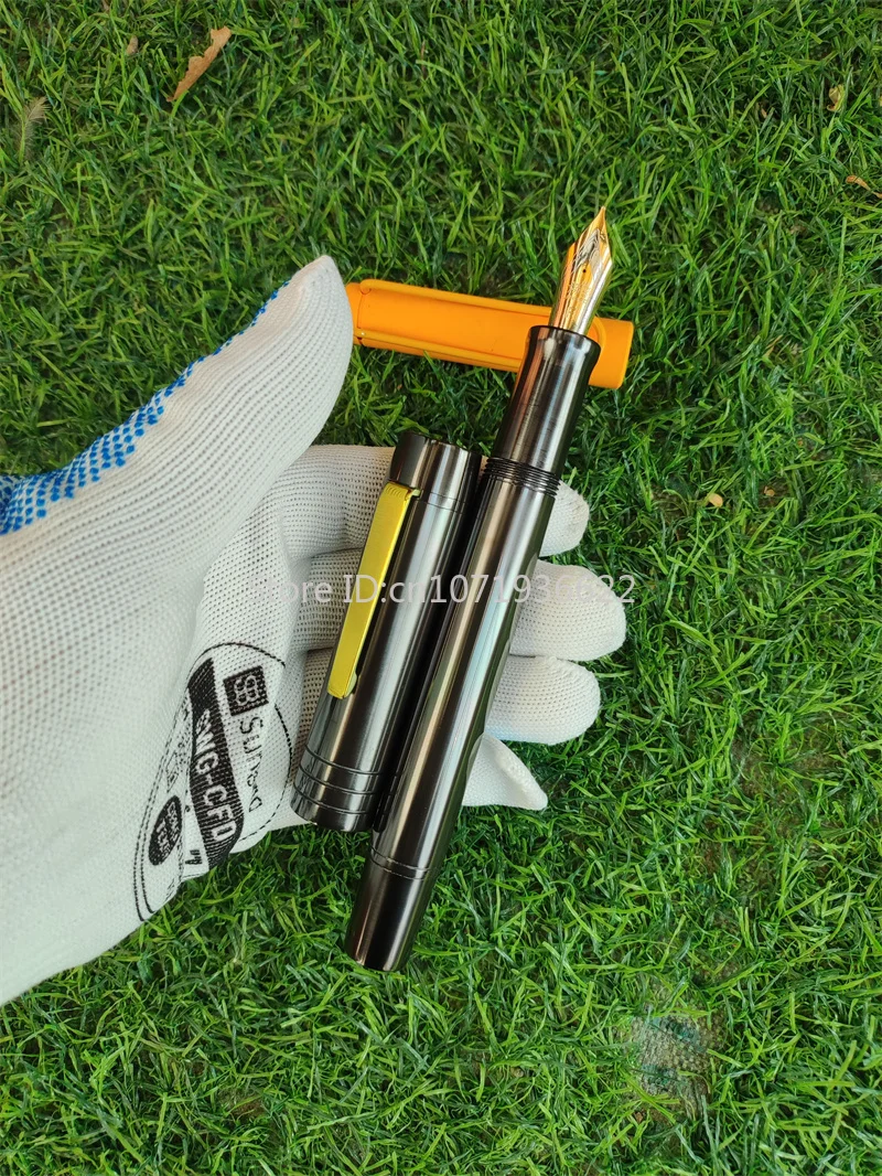 

Гигантская большая перьевая ручка с титановым металлом тофу Jinhao NO.8, перьевая ручка для подписи, гладкий офисный подарок, длина 172 мм