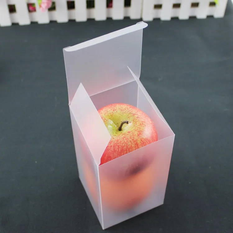 Frosted PE Plastic Boxes 20Pcs Matte Clear Display Box Multiple Sizes Gift Packaging Case for Jewelry Candy Handmade Craft