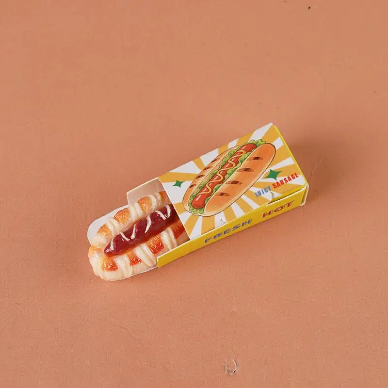 ''Miniature Dollhouse Fast Food Packaging 1:12 Scale 5 Sets Realistic and Fun Design