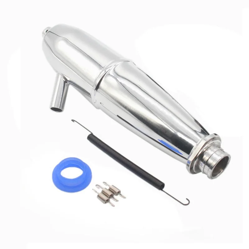 ชุดท่อไอเสียจำลอง A45F สำหรับรถบรรทุกน้ำมัน 1/8 รุ่น SH/GO 21/28 เครื่องยนต์ เหมาะสำหรับ HSP Infinite BQ004