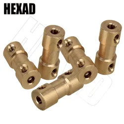 Brass Transfer Connector for RC Boat Car Airplane 2/2.3/3/3.17/4/5/6mm N20 Motor Shaft Coupling Coupler Connector Sleeve Adapter