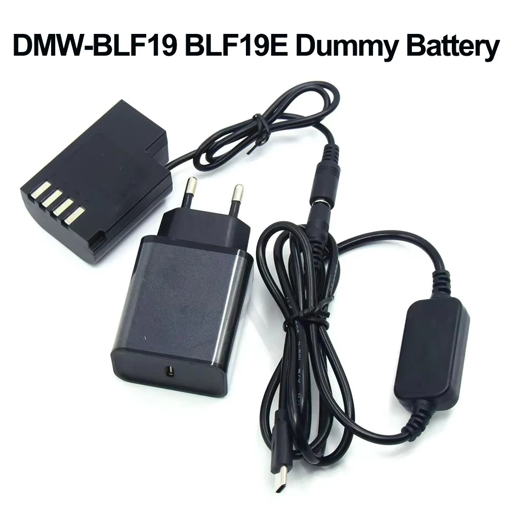 

PD Charger USB C DC Cable DMW-DCC12 DC Coupler DMW-BLF19 BLF19E Dummy Battery for Lumix DMC-GH5s GH5 G9LGK GH3 GH4 GH4K Camera