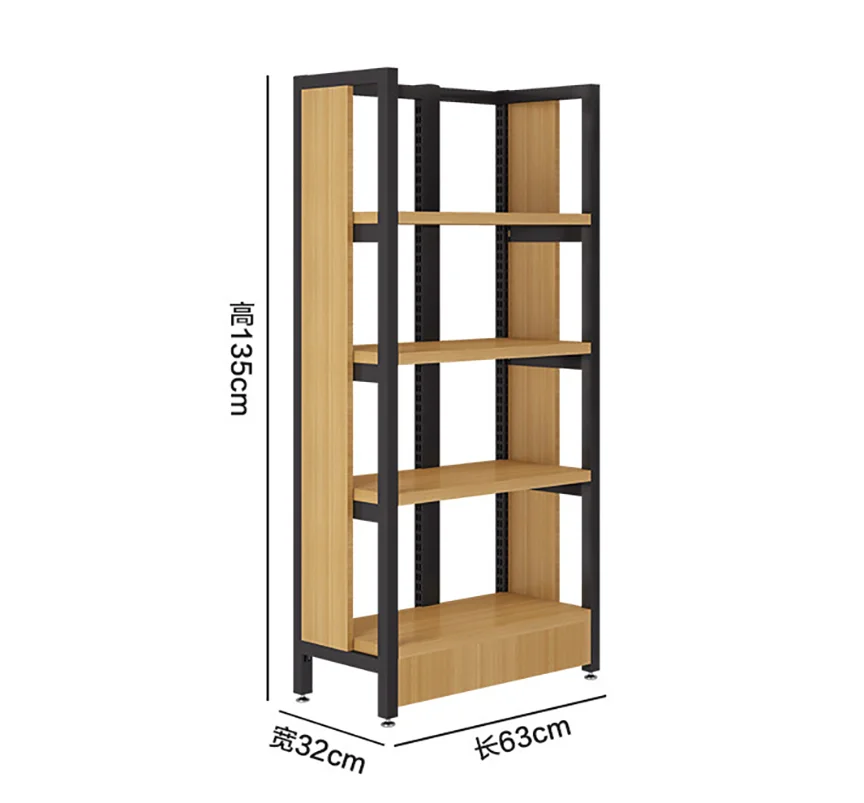 Adjustable Bookstore Shelf Snack Display Rack Handbag Storage Stand For Retail Shop Metal Display Solutions