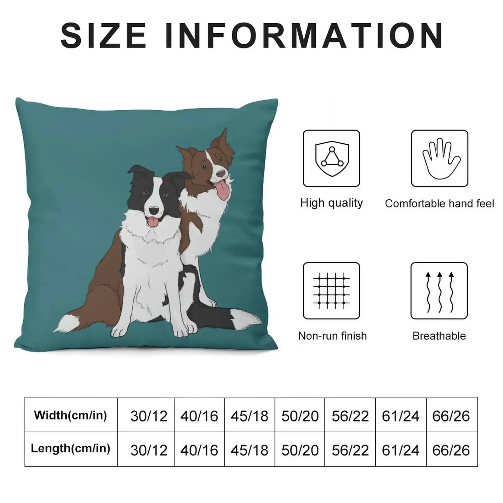 Border Collies Throw Pillow christmas pillow case Luxury Sofa Cushions pillow