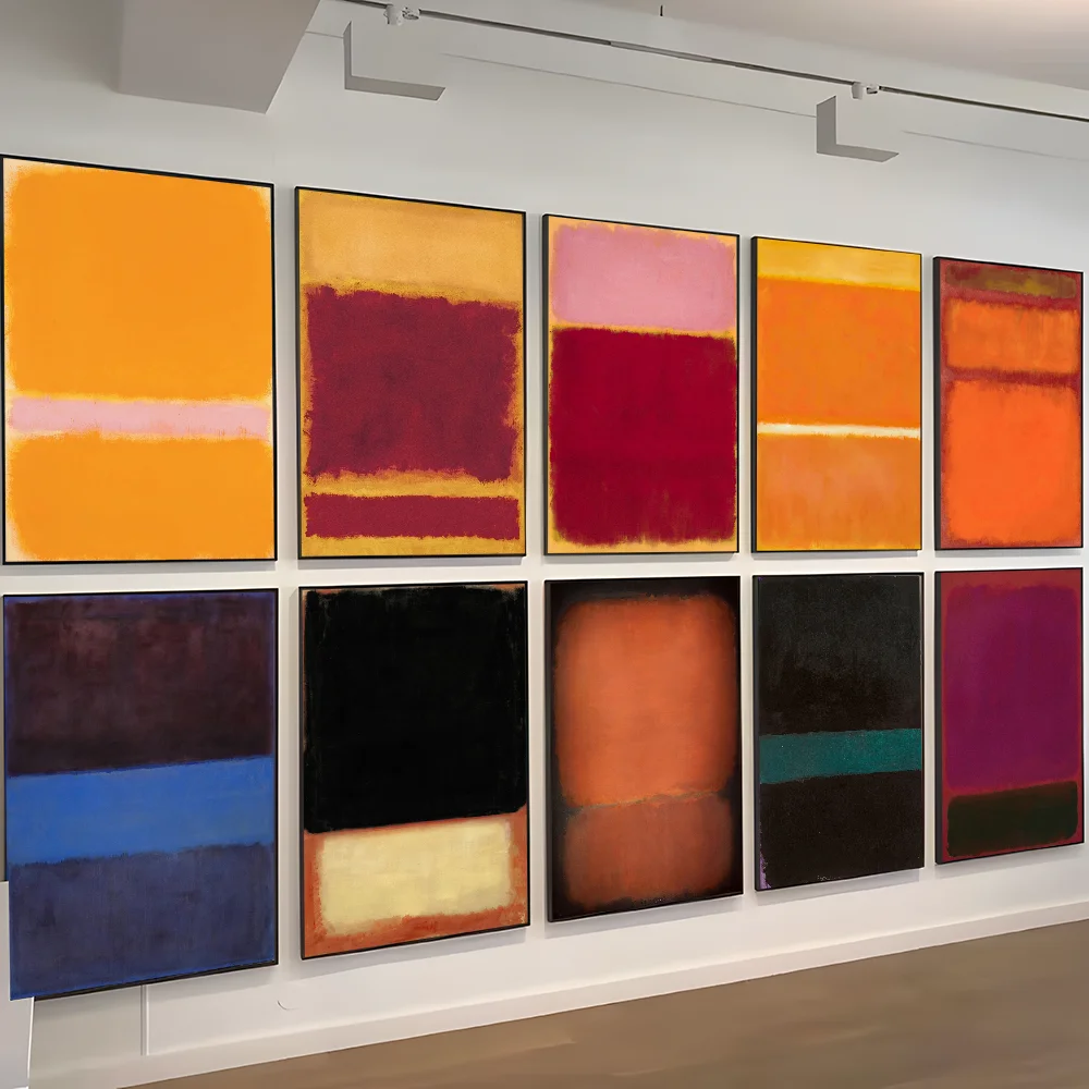 

Mark Rothko DIY Sticky Poster Whitepaper Prints Posters Artwork Vintage Decorative Painting
