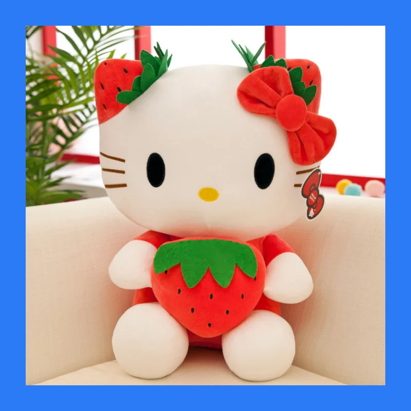 22cm Kawaii Hello Kitty Plush Toy Anime Kawaii Pillow Doll Stuffed Animal Plush Decoration Peluche Birthday Gift