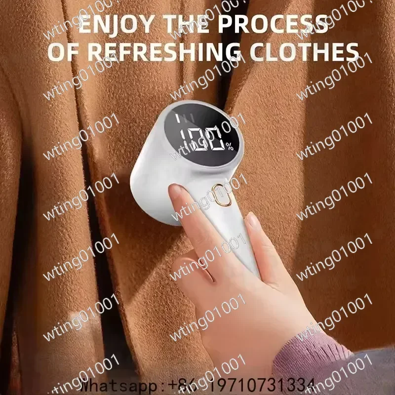 for Brand Model Wireless Fabric Shaver 3 Speed LED Display Portable Electric Lint Remover Rechargeable Sweater Hairball