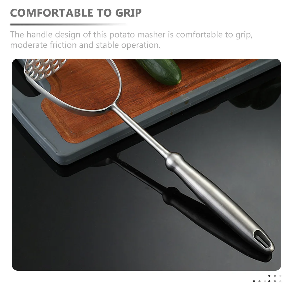 

Efficient Manual Potato Masher Stainless Steel Mashing Tool for Potatoes Pumpkins Yams Beans Kitchen Gadgets Food Prep Tools
