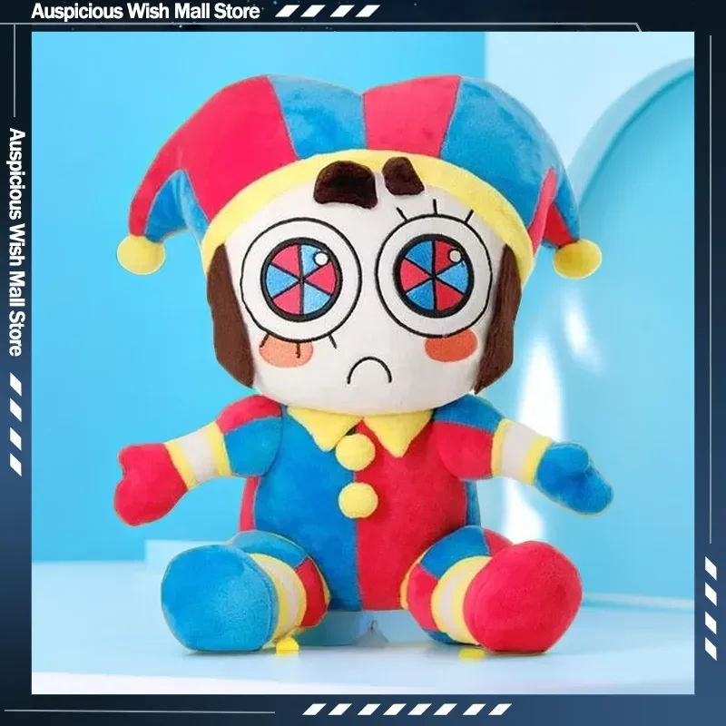 Hot The Amazing Digital Circus Plush Clown Ragatha Pomni Cartoon Jax Doll Joker Plush Soft Stuffed Sofa Decorate Toys Xmas Gift