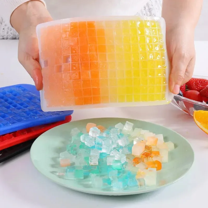Food Grade Silicone Bar Ice Cube Tray Mini Ice Cubes Small Square Mold Ice Maker Silicone Mold