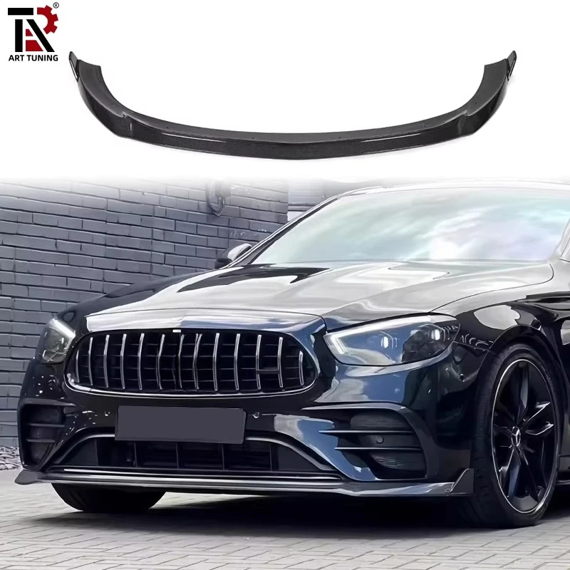 FOR MSY Style Carbon Fiber Front Lip For 2021-2023 Mercedes-Benz E-Class W213 LCI E260 E300 E53 Modification Parts