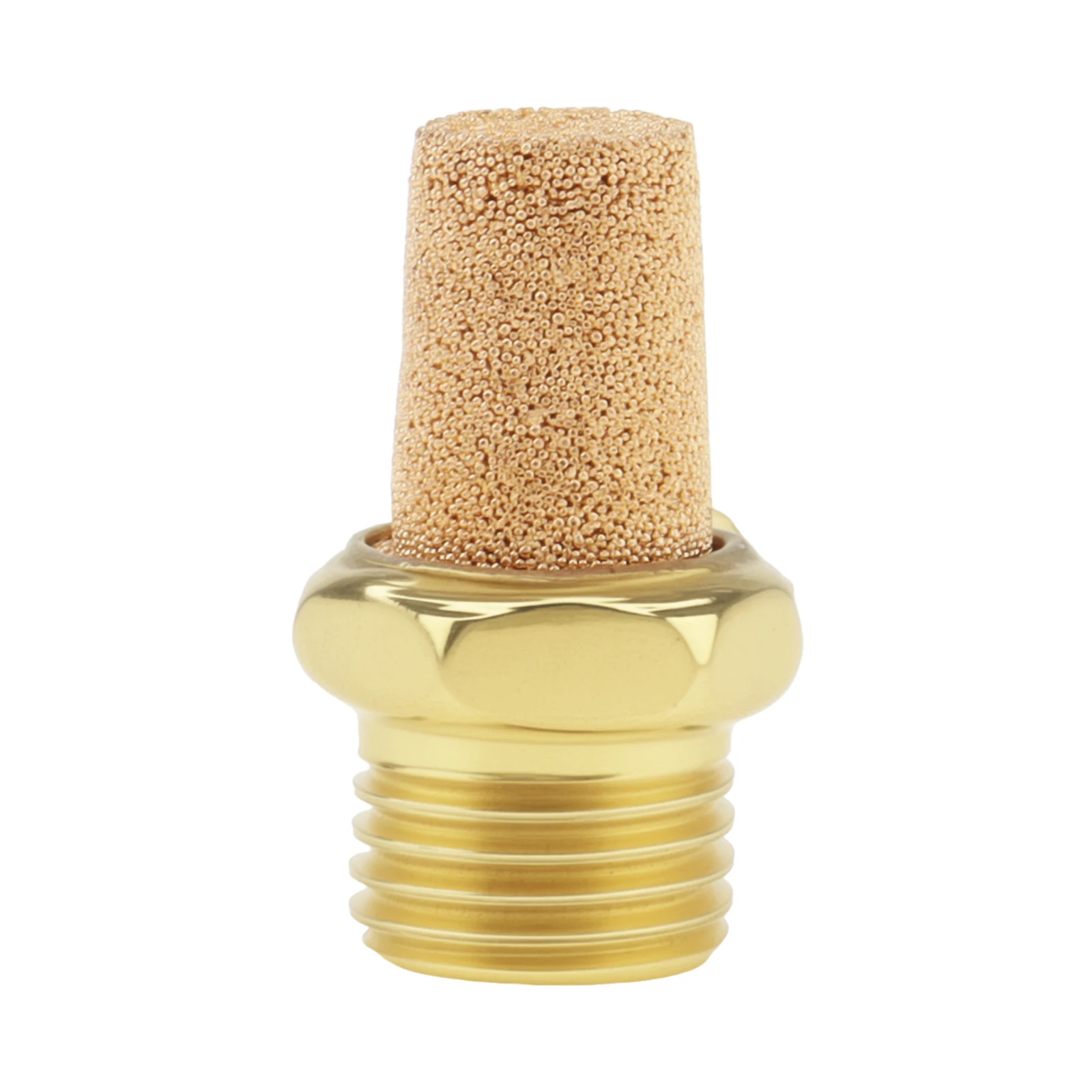 

1/4 BSPT Brass Pneumatic 2 Position 2 Way Exhaust Muffler for Reduce Dynamic Noise Sintered Bronze Exhaust Muffler