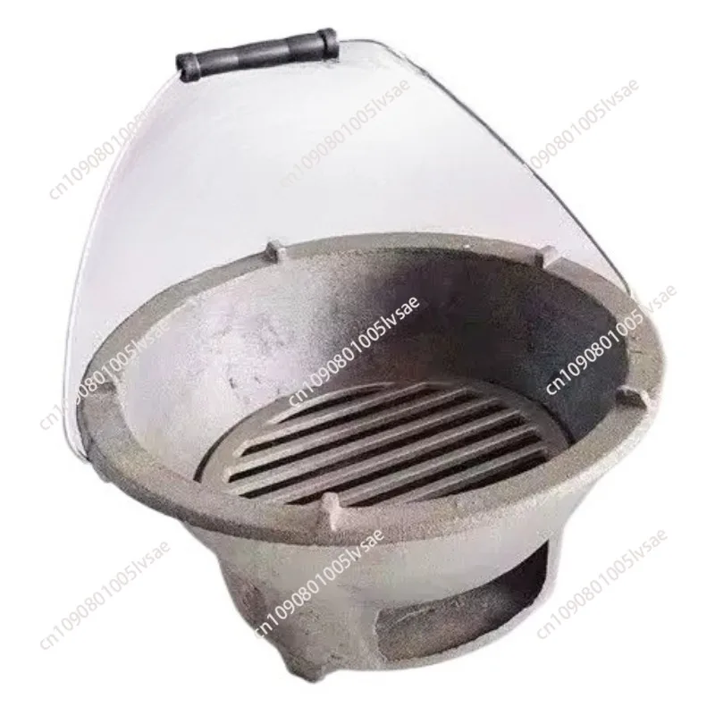 1Pc Premium Cast Iron Stove Multi Functional Charcoal Barbecue Grill Portable Outdoor Bbq Cooking Tool Reusable Fireplace Pit