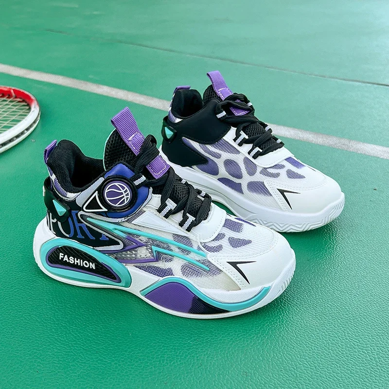

Kids Sneakers Breathable Mesh Sports Shoes for Children Boys Lightweight Basketball Shoes 2025 New Casual Sneakers Boys Trainers