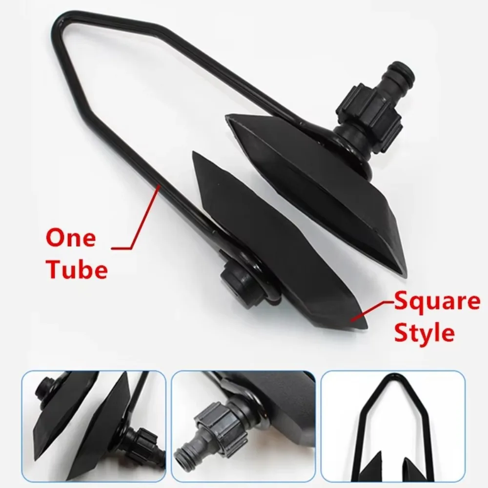 Universal Boat Outboard Motor Water Flusher Motor Ear Muff Cups Dual Feed Boat Outboard Motor Cleaner Round Rectangular Large