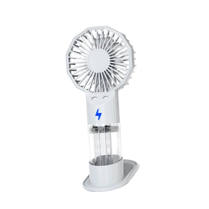 Handheld Fan Small Fan Cooling Fan Outdoor Fan 1200mAh Table Fan Plastic Texture Great for Travel and Outdoor Activity