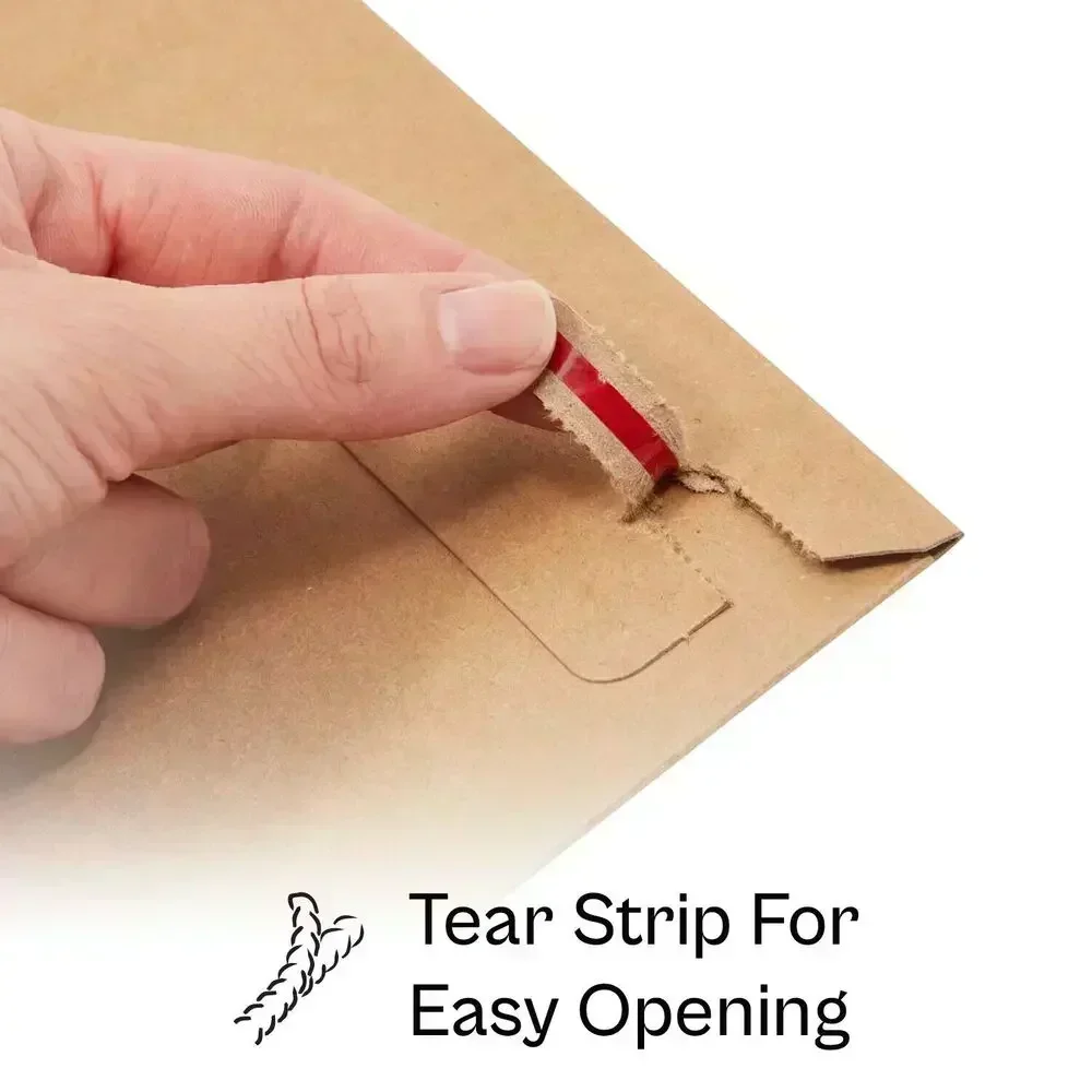 200 - Sobres de cartón rígidos para documentos fotográficos Kraft 7x9 28 pt.