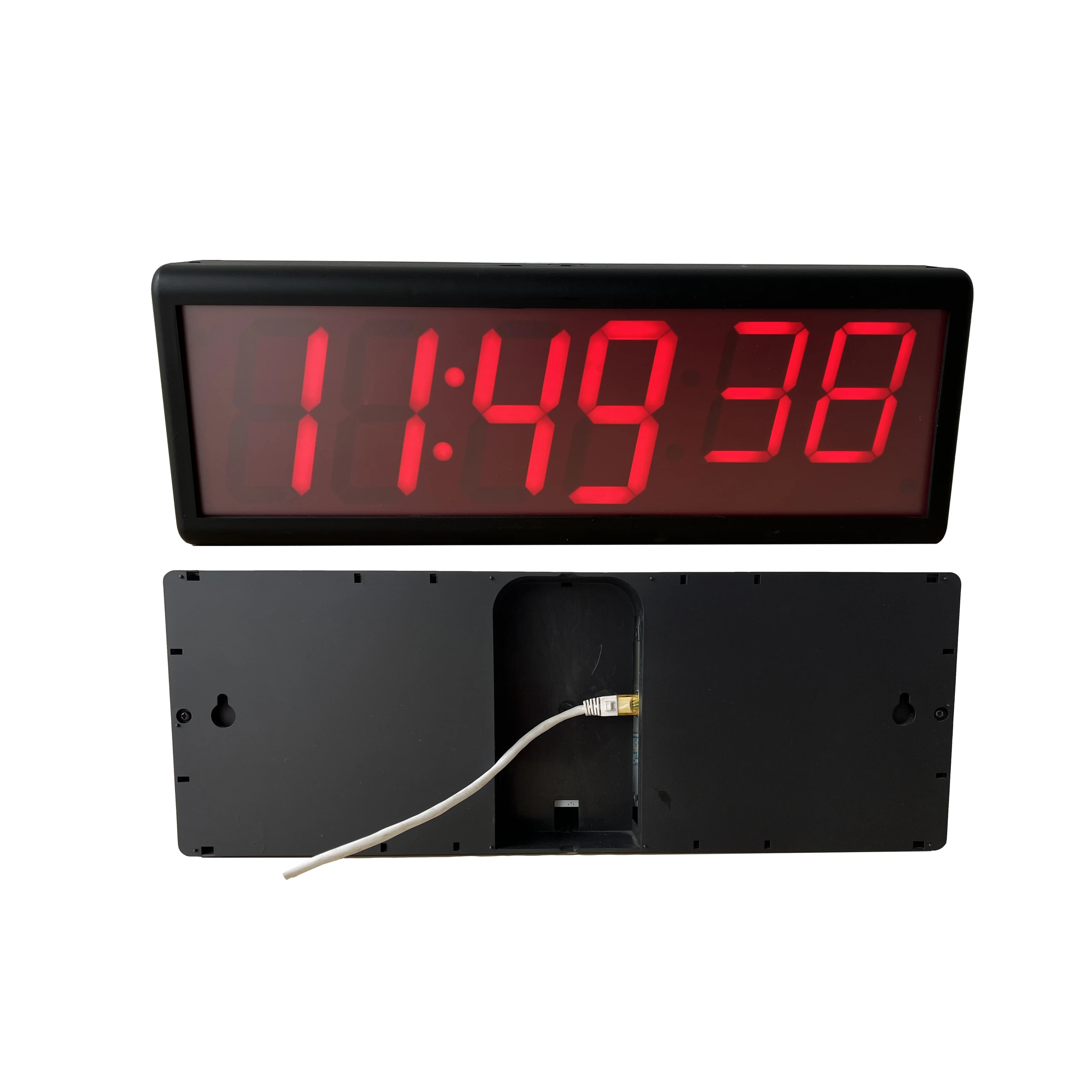 

Red LED 6-digit Network Digital PoE NTP Clock, HH:MM:ss, for Hospital