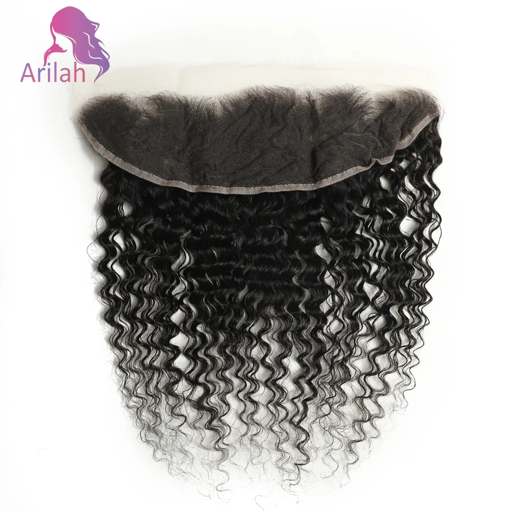 13x4 موجة عميقة الدانتيل أمامي الشعر البشري الدانتيل الشفاف الجبهة قبل قطعها جزء مجاني 100% البرازيلي شعر بشري لعذراء