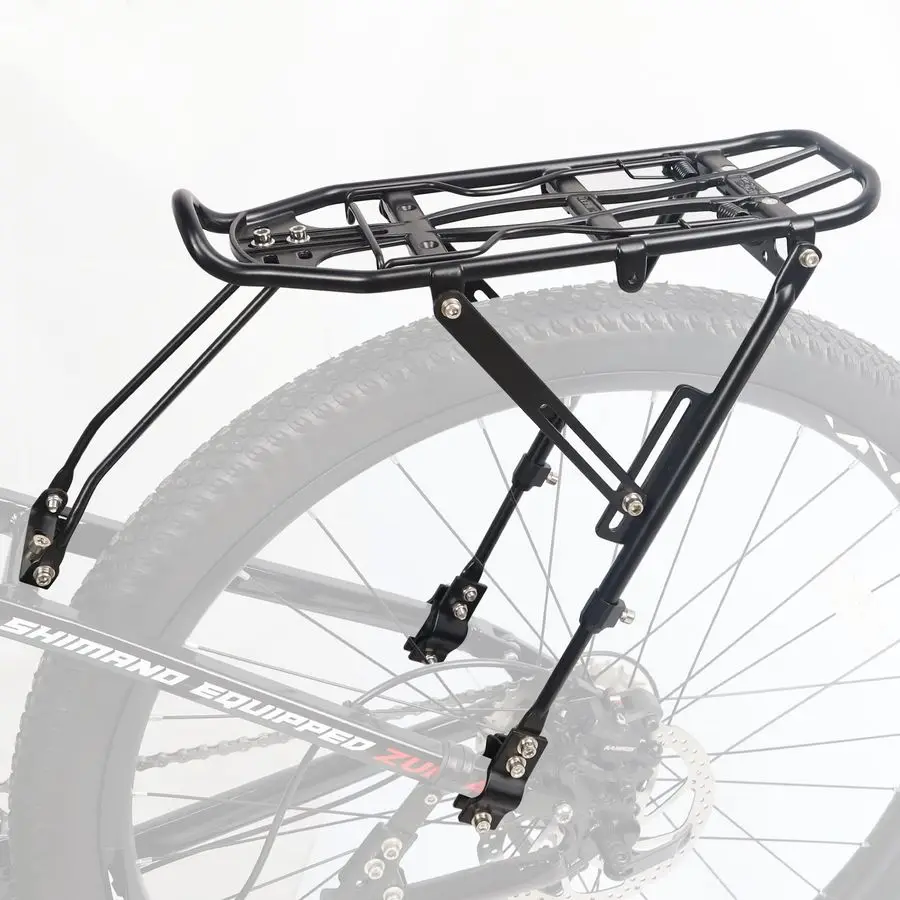 

Bike Rear Rack Bicycle Cargo Rack Aluminium Alloy Adjustable Bicycle Carrier Luggage Rack for 2429 Inch Bicycles, Mountain Bikes