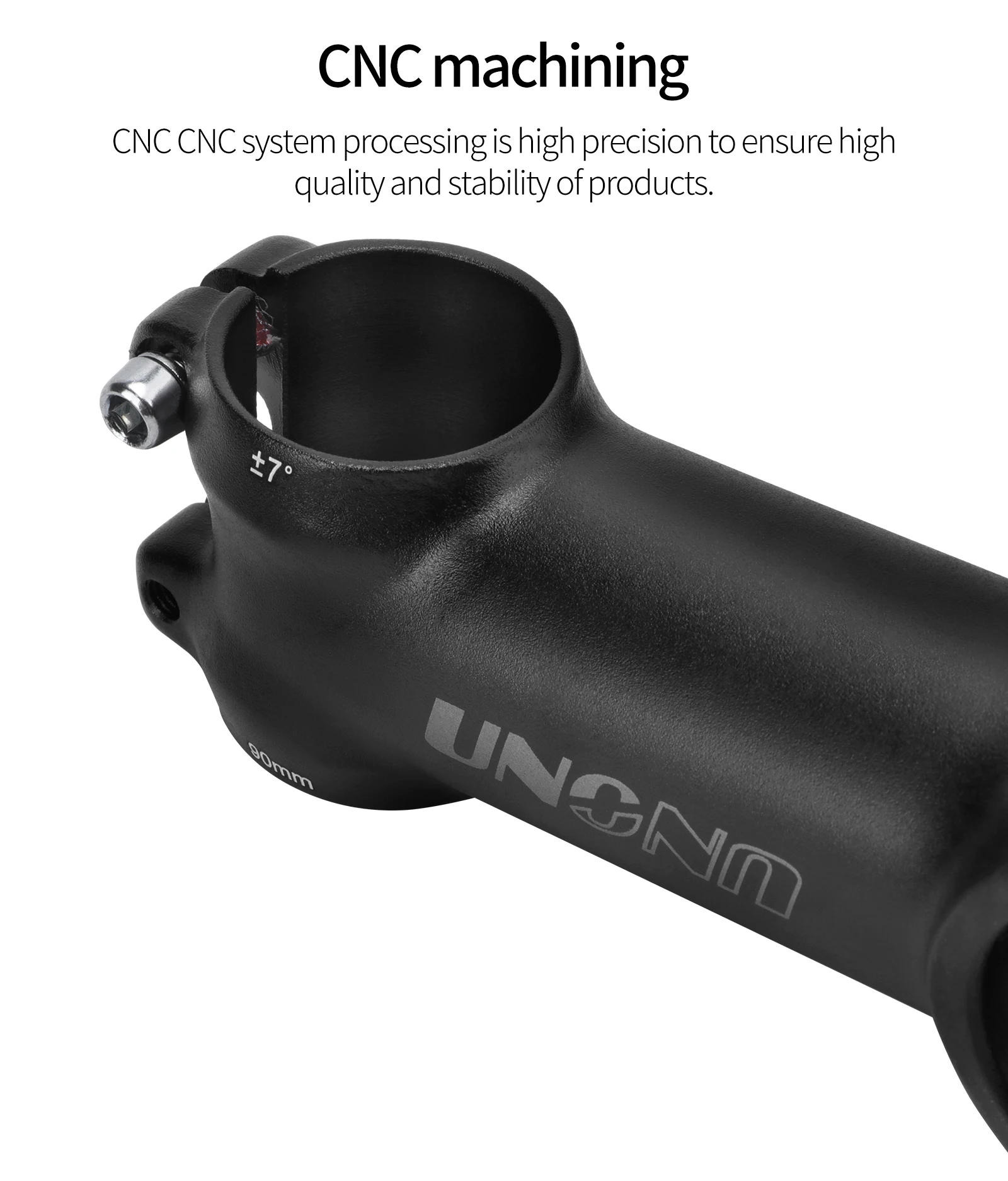 UNO Fahrradvorbau 7/17/35 Grad Mountainbike Brücke 28,6 mm 31,8 mm 60/70/80/90/100/110/120/130 mm Rennrad Lenkertisch – Detail 7