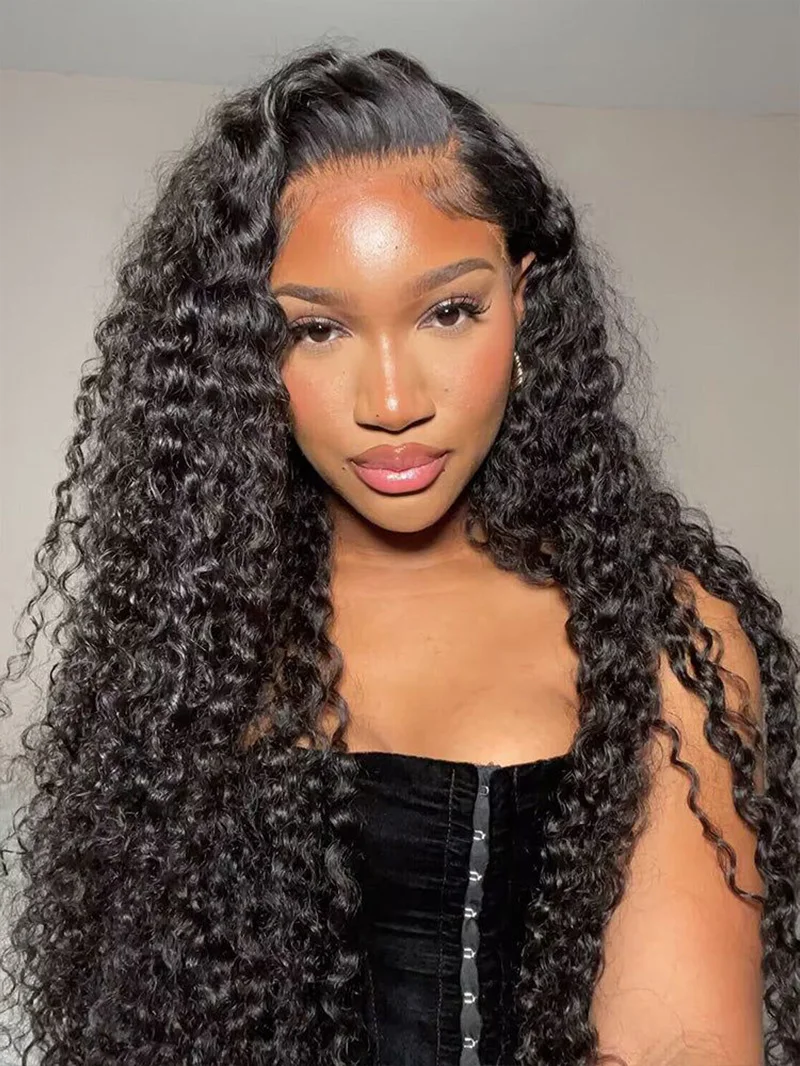 

13x6 hd lace frontal human hair wig for women choice 40 inch lace front deep wave brazilian cheap curly wigs on sale clearance