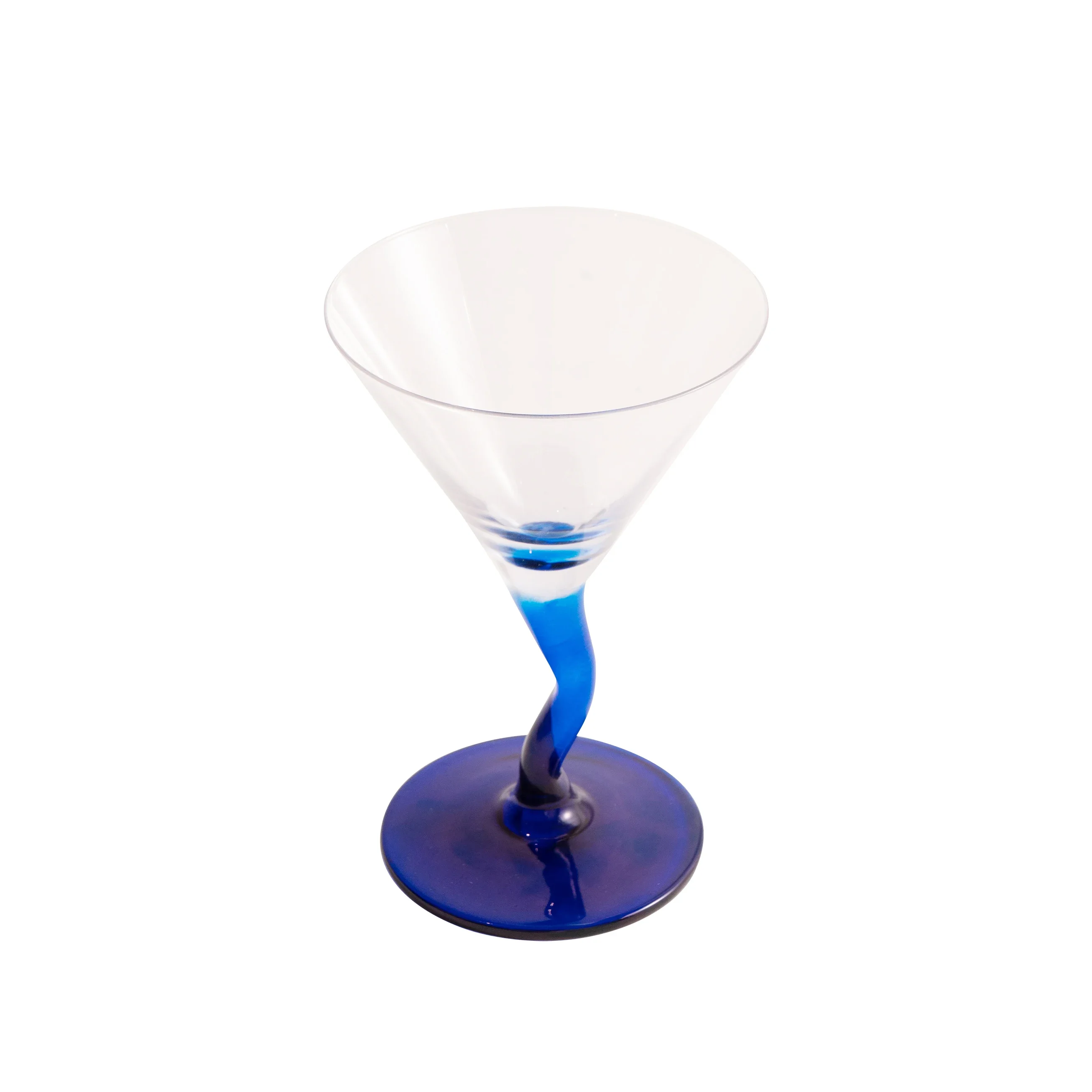 Twist Goblet Handmade Glass Cocktail Glass Set Creative Party Barware Drinkware Tall Wine Glass Bar Supplier