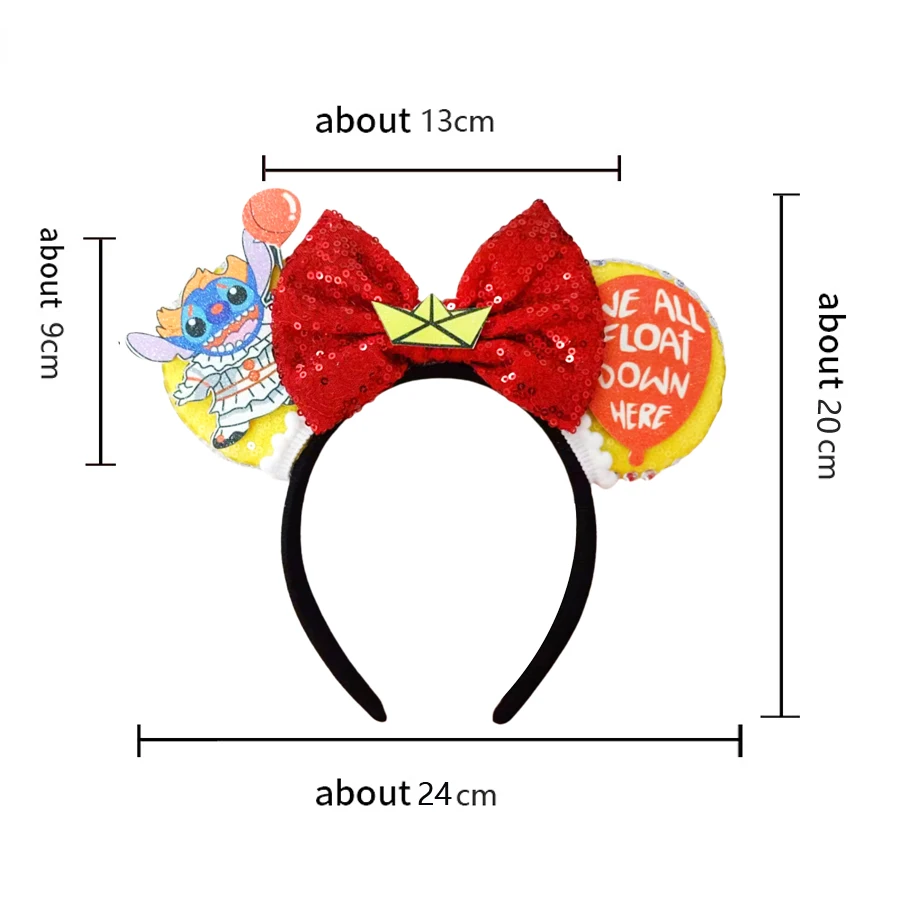 Anime Hair Band Kid Mickey Mouse Headband Woody Hair Accessories Women Bow Cowboy Hat Headwear Girl Buzz Lightyear Hairbands