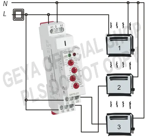 GEYA GRT8-2T Double Delay on Time Relay 220V AC/DC Relay 12V 24V Adjustable on Delay Timers 50/60Hz - Image 6