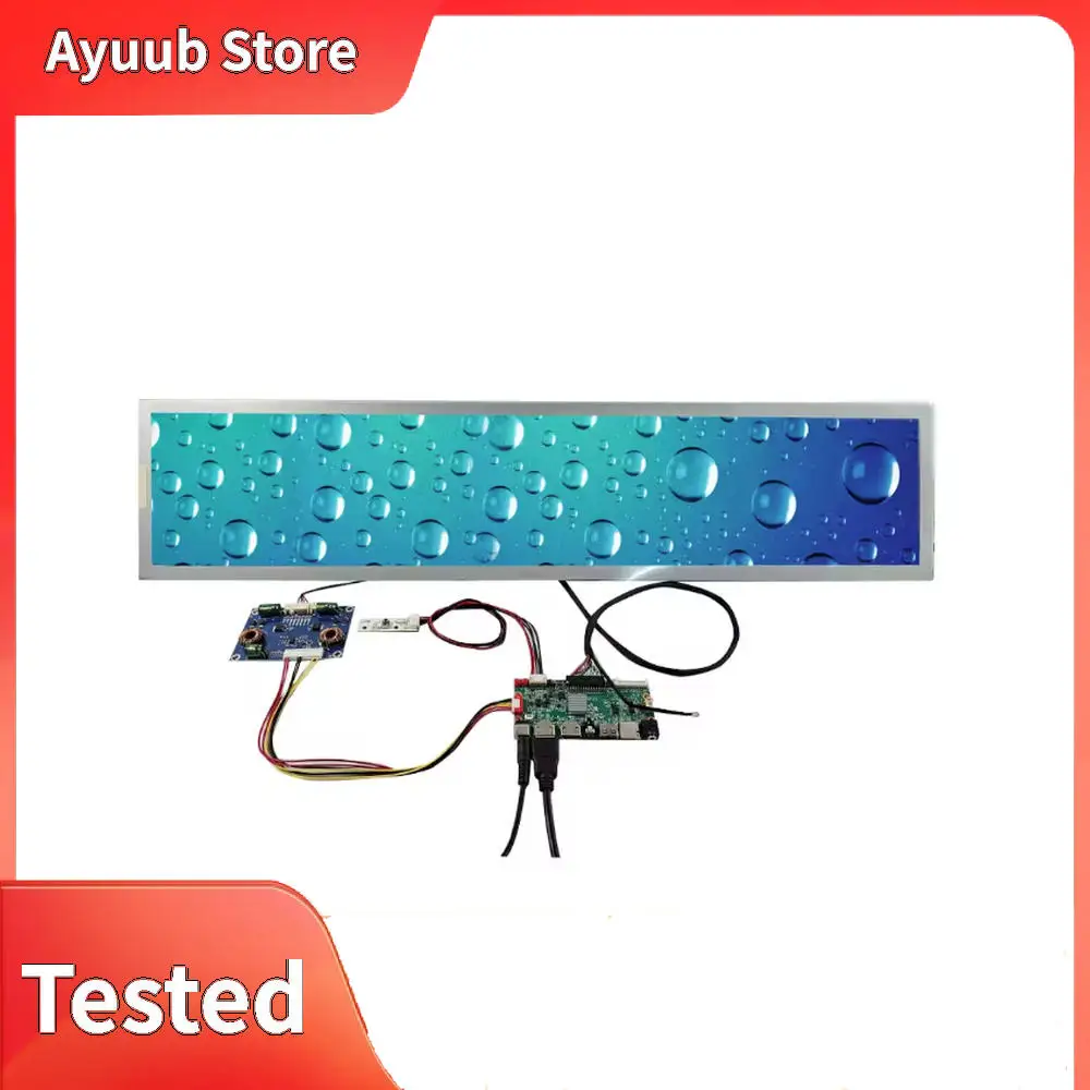 High BrightnessLcd Display 28inch Dv280fbm-Nb2 1920x360 Lcd Stretched Bar Display Kit With Hd-Mi Usb Sd Lcd Controller Board