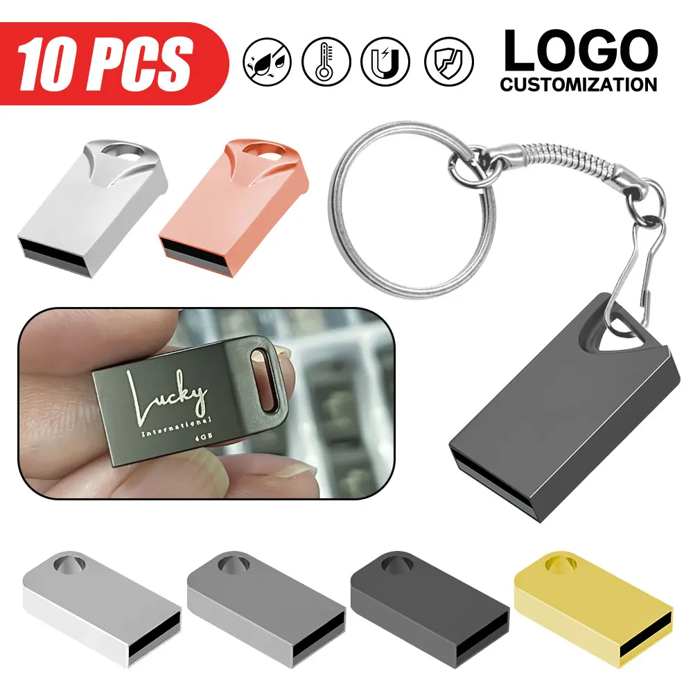 10pcs USB Flash Drive Thumb Pendrive 128GB Flash Memory Stick 32Gb 64GB Storage Key Devices Stick Free Shipp U Disk