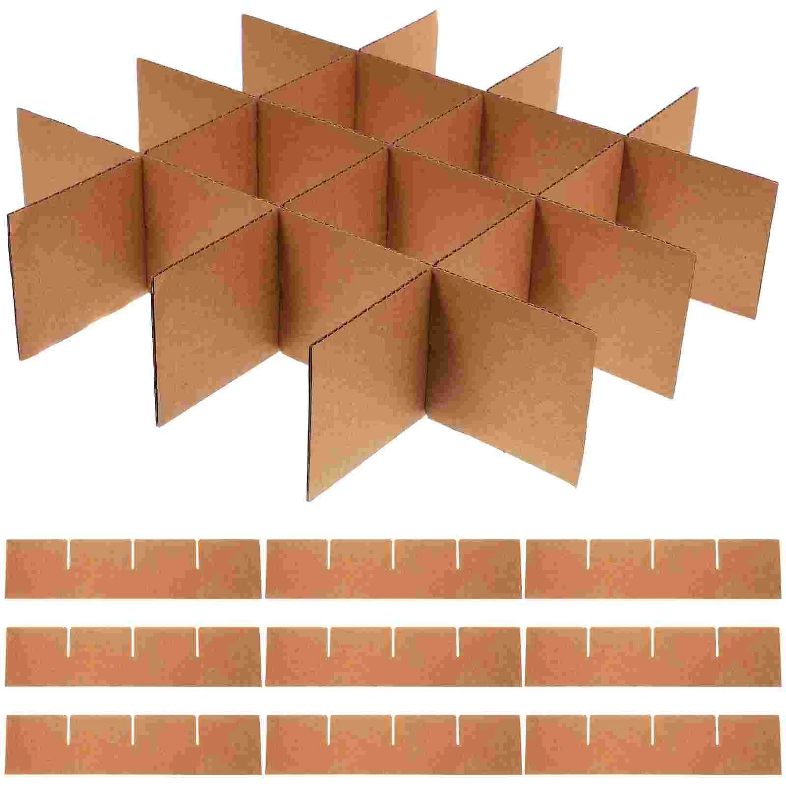 24 PCS Logistics Packaging Box Cardboard Glassware Divider Packing Boxes Dividers for Ornaments Moving Dish