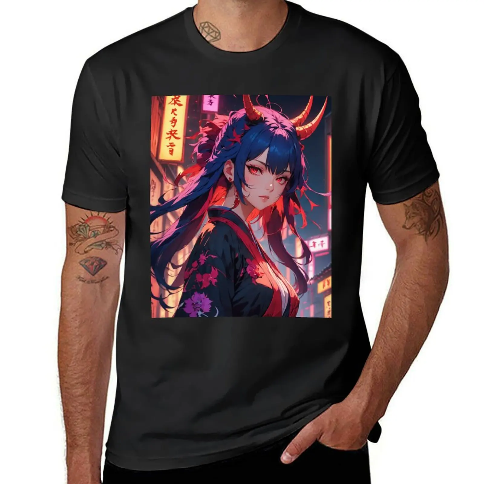 

Miyuki the Oni Princess T-Shirt plus sizes summer clothes mens big and tall t shirts