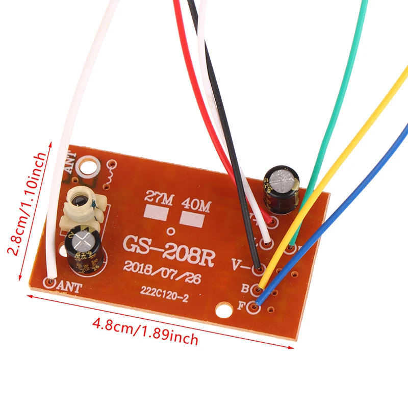 RC Remote Control 40MHz Circuit PCB Transmitter And Receiver Board Radio System With Antenna Set For Car Truck Toy accessories