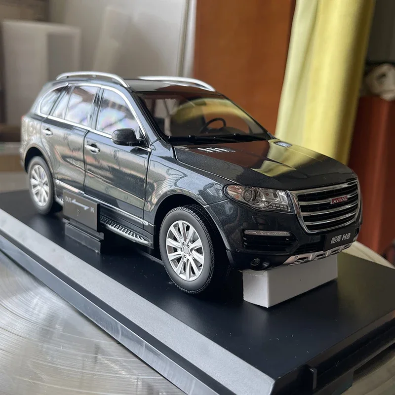 HAVAL H8 Die-Cast Metal Replica,Alloy Simulation Car Model,GWM SUV,Gift,Adult Collectible,Blue Grey,1: 18