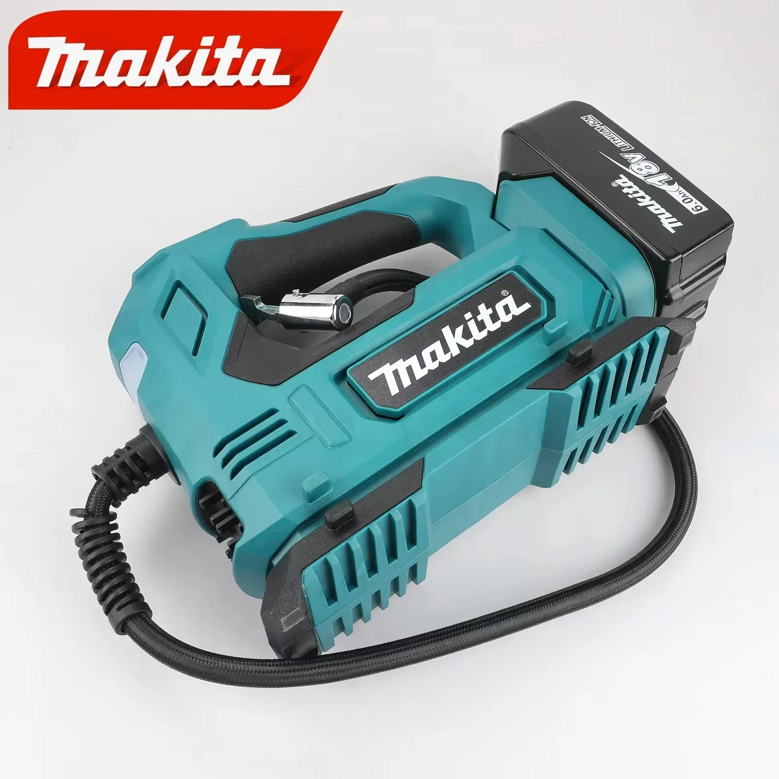 Makita DYS60Z 18V LXT Cordless Inflator, Automatic Shut-Off Portable Air Compressor for Car Tires, Bike & Sports - Tool Only