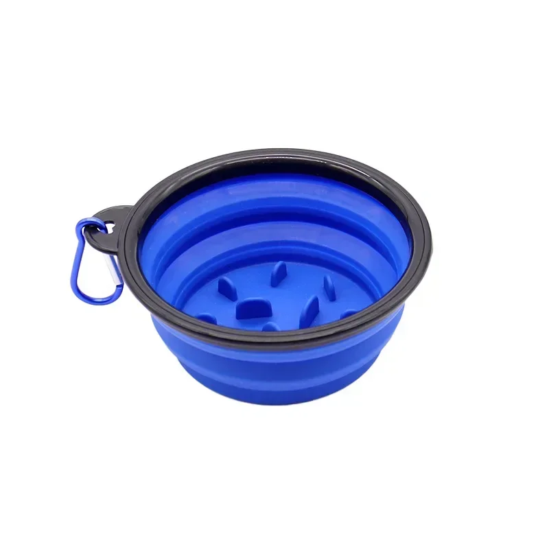Pet Silicone Folding Bowl, Dog Slow Food Bowl, Outdoor Portable Dog Bowl, Tableware, Cat Rice Dog Bowls Dog Water Bottle