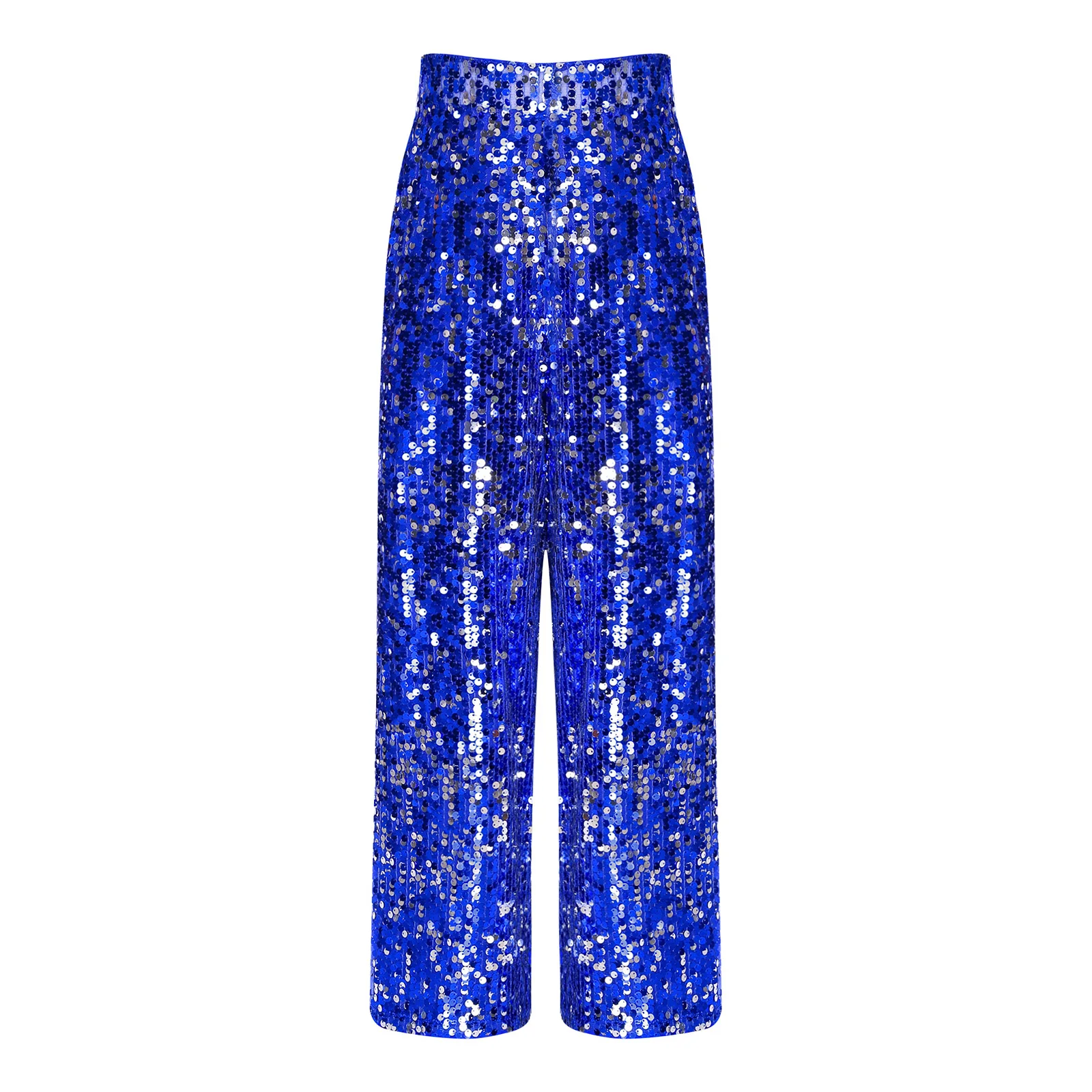 Costume de danse Jazz à paillettes pour filles, pantalon Long brillant, ample, à la mode, pour Festival, spectacle sur scène, Hip Hop