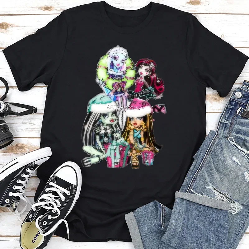 Fashion Venus Mcflytrap Monster High Classic Graphic Tshirts Cartoon Women T Shirt Girlfriend Tops Streetwear Short-sleev Tees