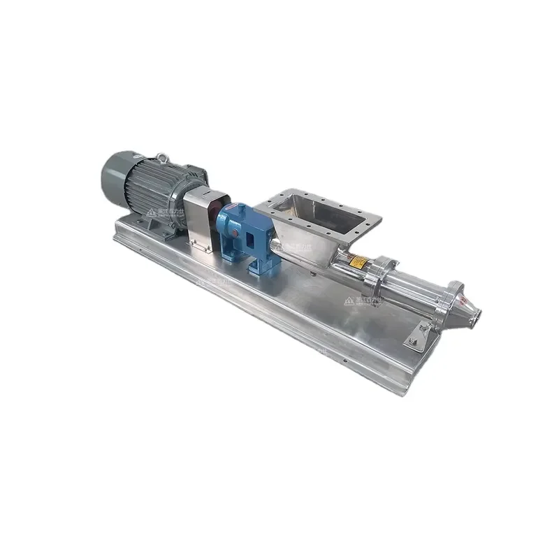 Food Grade Stainless Steel High Viscosity Sanitary Single Screw Volumetric Pump Beverage High Pressure OEM High Efficiency