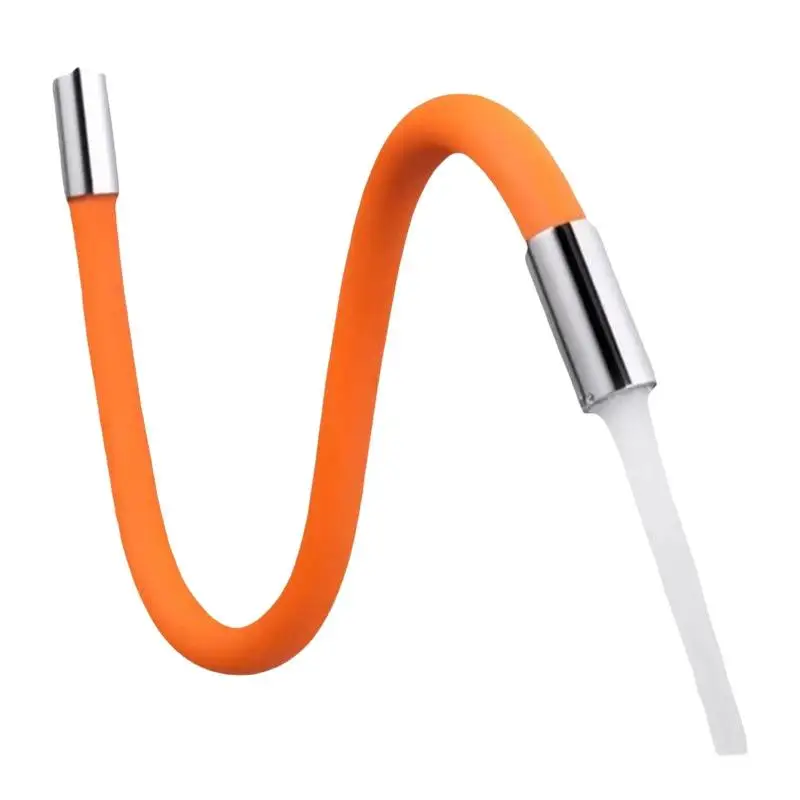 20/30/50CM Universal Kitchen Orange Faucet Extension Hose Bathroom 360° Rotation Bending Faucet Extender Wash Basi Bathroom