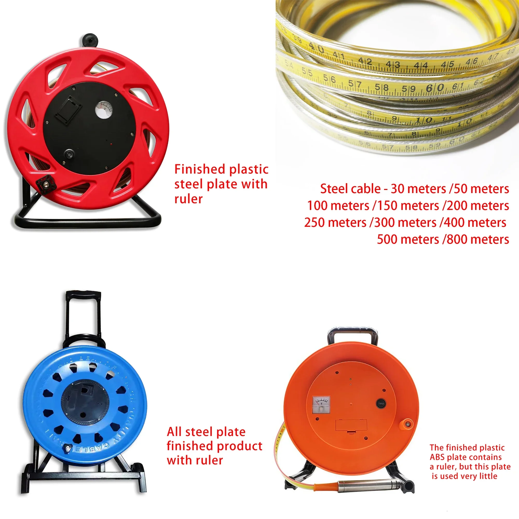 10M-700M Custom Length Essential Water Level  Instrument with Conductivity Indicator Water Level Meter - Image 5
