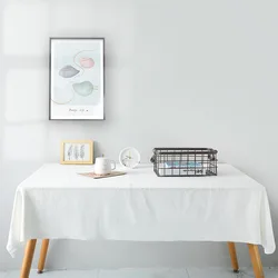 100% Cotton Washable Tablecloth for Wedding Party Dining Banquet Decoration Fabric Table Cloth Luxurious Table Cover Picnic Mat