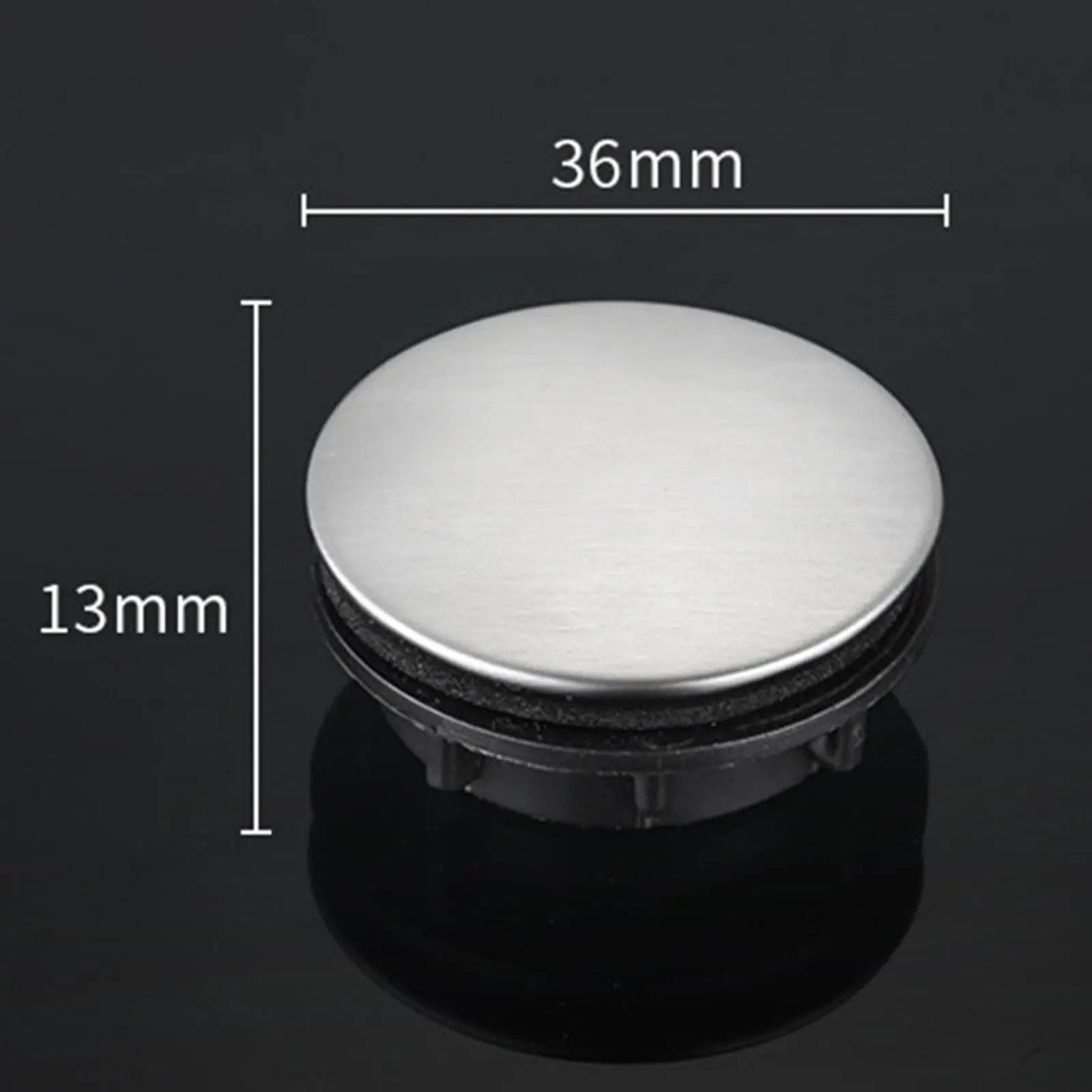Kitchen Sink Hole Cover Stainless Steel Faucet Tap Hole Blanking Plug Stopper for Basin Bathtub Waterproof Rubber Gasket Cap