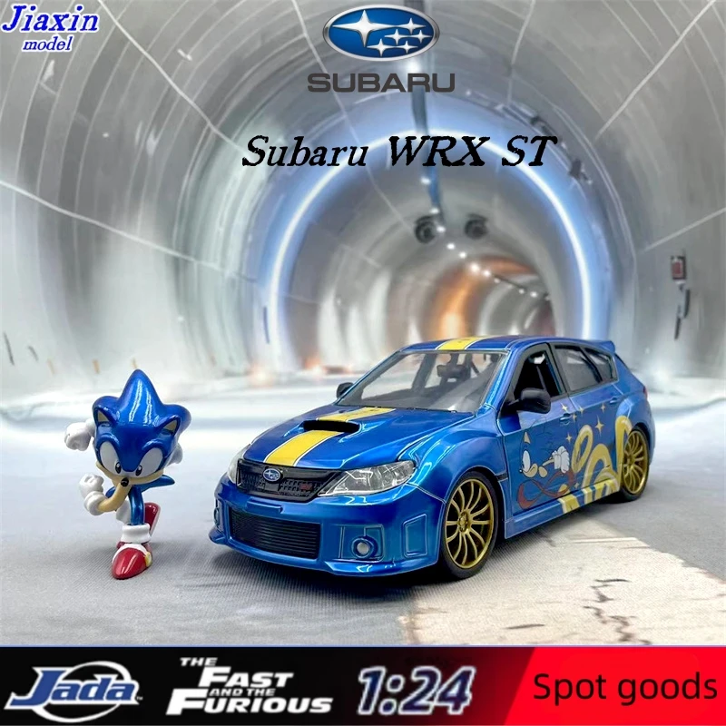 Jada 1/24 Fast & Furious Subaru WRX STI Paul Car Painted Rare alloy model decoration Collection for children