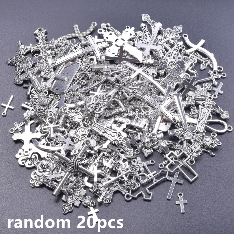 Different Metal Cross Pendants for DIY Jewellery Making