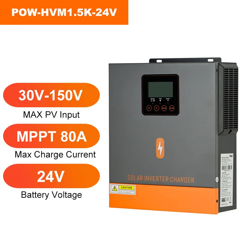 PowMr 10.2KW 6.2KW 4.2KW 3KW 1.6KW 1.5KW 1KW Hybride Solar Inverter 48V 24V 12V 220V Off Grid Inverter MPPT 160A 120A 80A Lader
