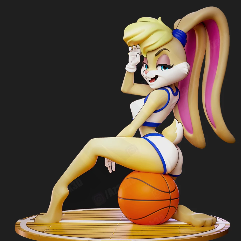 

1/24 Lola Sexy Bunny Resin Figurine Toy Rabbit Unpainted GK Doll Unassembled 3D Print Assembly Miniature Reduction Statue Toy
